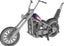 Laser cut COLOUR Easy rider Chopper Motorcycle - 3D puzzle -Jigsaw -Model Carousel 12