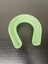 Vintage horse shoe shaped green depression glass vase Carousel 1
