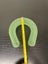 Vintage horse shoe shaped green depression glass vase Carousel 9