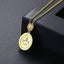 Necklace Oval Pendant Genuine Yellow Gold Plated CZ Diamonds Necklace Carousel 3