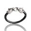 Genuine Leather Unisex Bracelet 'viking wolf’ made in NZ Carousel 2
