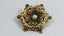 Vintage 9ct Gold/Sterling Silver Cultured Pearl Georgian Reproduction Brooch Carousel 1
