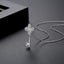 Necklace Key Pendant Genuine White Gold Plated CZ Diamonds Necklace Carousel 2
