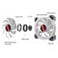 COOLMOON Ray X ARGB FAN 120mm Fan, 12cm Cooling RGB Fan with controller for PC Carousel 4