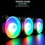 COOLMOON 120mm Molex AUTO RGB FAN PC Case Cooler Fan Radiator Cooling Heatsink Carousel 5