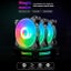 COOLMOON 120mm Molex AUTO RGB FAN PC Case Cooler Fan Radiator Cooling Heatsink Carousel 6