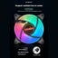 COOLMOON 120mm Molex AUTO RGB FAN PC Case Cooler Fan Radiator Cooling Heatsink Carousel 7