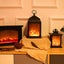 Flame Effect Light Night Lamp Winter Fireplace Lantern Carousel 7