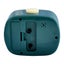 Leni Plastic Retro Analogue Alarm Clock Glow in the Dark Home Room Decor Peacock Carousel 3