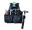 TOOL BELT WITH 2 X HEAVY DUTY LEATHER BLACK POUCHES & PADDED SUSPENDERS/HARNESS. Carousel 10