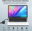 USB 2.0 Power Adapter Multi Splitter Expander 4 Ports Hub With Switch For PC Carousel 3