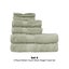6 Piece Quality Soft 100% Cotton Perfect Touch Silver (Sage) Towel Set Carousel 2