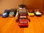 Transformer Bot Shots Sentinel Prime Prowl Bumblebee Iron Hide +Launcher-Topspin Carousel 1