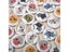 50Pcs New Flower Printed Round Wooden Button 2 Holes 15mm Mixed Wood Buttons Carousel 7