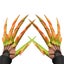 Halloween Articulated Fingers, 3D Printed Articulated Finger Extensions Carousel 1