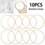 10x Dream Catcher Rings Round Wooden Bamboo Cross Stitch Hoop DIY Craft Carousel 1