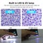 60-100x Pocket Microscope Electric Mini Microscope with LED & UV Light Carousel 6
