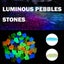 300PCS Luminous Pebbles Stones,Luminous Stones Glow in The Dark Garden Carousel 3