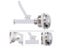 Separated Type Flush Toilet Water Tank Push Buttons Rods For Home Hotel Single Carousel 4