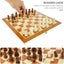Chess Set Vintage Board Wooden Box Pieces Wood Game Carved Folding Comp Carousel 3