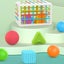 Shape Sorter Toy 6pcs Blocks/Balls Shape Sorting Cubes Sensory Training Carousel 6
