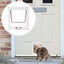 Pet Door ABS Strong Dog Flap Door 4 Way Pet Locking Door Auto-Closing C Carousel 5