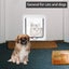 Pet Door ABS Strong Dog Flap Door 4 Way Pet Locking Door Auto-Closing C Carousel 8