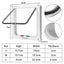 Pet Door ABS Strong Dog Flap Door 4 Way Pet Locking Door Auto-Closing C Carousel 9