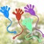 50PCS Sticky Hands Elastic Sticky Palms Assorted Multi Color Stretchy W Carousel 3