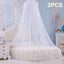 1/2PCS Princess Bed Canopy Netting Curtain Dome Mosquito Net Bedding Comfortable Carousel 1