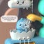 Bath Waterfall Toy w/3pcs Suction Cups Waterwheel Bath Toy Early Educat Carousel 4
