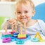 Wooden Sorting & Stacking Toy, Shape Sorter Toys for Toddlers, Montesso Carousel 3