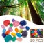 20PCS Wooden Balancing Stacking Stones Rocks, Wood Building Blocks Set, Sorting Carousel 8