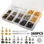 480PCS Leather Rivets Double Cap Rivet Tubular Metal Studs Fastener Sna Carousel 5