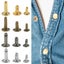 480PCS Leather Rivets Double Cap Rivet Tubular Metal Studs Fastener Sna Carousel 7