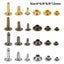 480PCS Leather Rivets Double Cap Rivet Tubular Metal Studs Fastener Sna Carousel 8