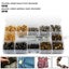 240/360pcs Leather Rivets Double Cap Rivet Tubular Metal Studs with Punch Pliers Carousel 2