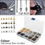 240/360pcs Leather Rivets Double Cap Rivet Tubular Metal Studs with Punch Pliers Carousel 3