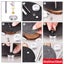 240/360pcs Leather Rivets Double Cap Rivet Tubular Metal Studs with Punch Pliers Carousel 7