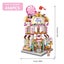 Mini Street View Building Blocks Model,House Model Educational Creative Carousel 5