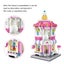 Mini Street View Building Blocks Model,House Model Educational Creative Carousel 6