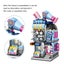 Mini Street View Building Blocks Model,House Model Educational Creative Carousel 8