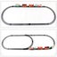 Christmas Electric Train Set, 216cm Circumference Track Battery-Powered Carousel 8