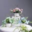 Flower And Vase Decoration Artificial Flower Ceramic Pot Desktop Decora Carousel 3