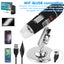 40-1000x Magnification Endoscope WiFi USB HD Digital Microscope with 8 Carousel 6