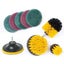 10Pcs/Set Tile Grout Power Scrubber Cleaning Drill Brush Kit Scrub Tub Carousel 3