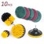 10Pcs/Set Tile Grout Power Scrubber Cleaning Drill Brush Kit Scrub Tub Carousel 6