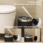 Toilet Brush and Holder Set Wall Mounted Toilet Brush with Long Handle Carousel 7