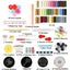 200Pcs Sewing Kit Premium with 41 Spools Thread Portable Needle Threade Carousel 4