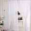 2Pcs Panels Of Voile Slot Top Net Curtains Plain Window Curtain Home De Carousel 2